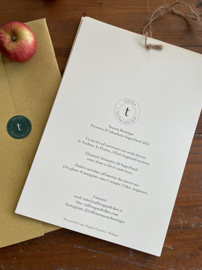 Il calendario di Taffeta Seasons Boutique